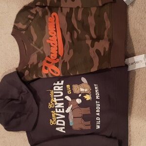 Carter's Adventure and Camo Sweatshirt  3T NWT
